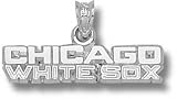 Chicago White Sox Solid Sterling Silver ''CHICAGO WHITE SOX'' 1/4'' Pendant