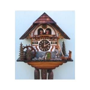 Black Forest Chalet Cuckoo Clock with Animation, Hones Model #8615T
