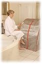 Sauna - Foldable Far Infrared Sauna - Benefits include increased blood circulation, acne removal, skin rejuvenation, and a strengthened immune system.