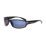 31huPDUYJJL. SL160  Bloc Hornet Shiny Black Frame with Blue Mirror Lens
