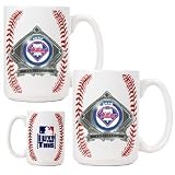 Philadelphia Phillies 2008 World Series Champions Game Ball Coffee Mug Set