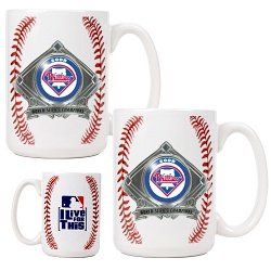 Buy Philadelphia Phillies 2008 World Series Champions Game Ball Coffee Mug Set by Great American Product