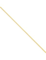 14k 1.1mm Solid Polished Spiga Chain