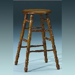 Click here to buy Oak Backless Bar Stool - Assembled by Furniture.