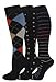Ladies 3 Pair Pack Compression Socks (Assorted II)