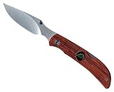 Outdoor Edge CL-10W Caper-Lite Wood Performs Detailed Cuts with Surgical Precision aUS-8 Stainless Blade and Bubinga Hard Wood Handle