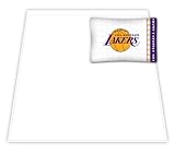 Los Angeles Lakers White Twin Sheet Set