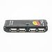 New Mini 4 Port Hi-speed Usb 2.0 Slim Hub Black