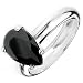 Fiorelli Silver Black Cubic Zirconia Ring