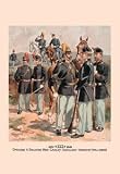 12 X 18 Stretched Canvas Poster Officers & Enlisted Men, Cavalry, Artillery, Infantry (Full Dress)