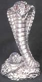 Diamond-Cut Python Figurine with Red Eyes