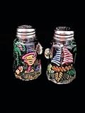 Caribbean Excitement Design - Hand Painted - Salt & Pepper Shakers, 2.5 oz., Set of 2