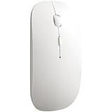 Tonor TM Bluetooth 3.0 Wireless Mouse Ultra Slim Portable Optical Mouse 800/1200/1600 DPI, White
