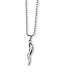 Stainless Steel Italian Horn Necklace