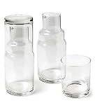 Glass Bedside/ Deskside Set by Abbott