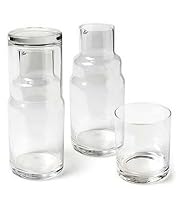 Glass Bedside/ Deskside Set by Abbott