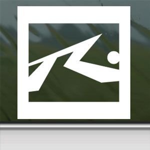 Rusty White Sticker Decal Surf Skate Board White Car Window Wall Macbook Notebook Laptop Sticker Decal