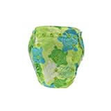 Happy Cherry ベビー用品　子供　おむつ　布おむつ　おむつカバー　サイズ調節可　可愛い　柔らか　洗濯可能　アニマル風　グリーン　亀柄