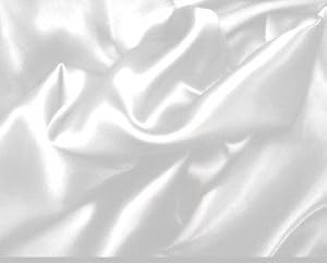 58'' Wide Charmeuse Satin Snow White Fabric By The Yard