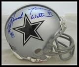 Jason Witten & Jay Novacek Autographed/Hand Signed Mini Helmet