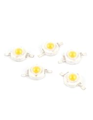 Home Improvement: 5 Pcs Warm White Light LED Bead Chip Bulb Lamp 3.0-3.6V 350mA 1 Watt - uxcell