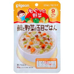 ピジョン ベビーフード もぐっと野菜 鯛と野菜の五目ごはん 80g 9ヶ月頃から