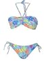 KALI GIRLZ Pinch Halter Bikini, Large, Tropical Flavor Blue, 363-T7/363-B9T