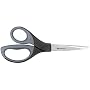 Westcott Elite Stainless Steel Straight Lefty Shears, 8 Inches, Black/Gray (10513)