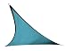 Coolaroo Triangle Shade Sail 16 Feet 5 Inches with Hardware Kit, Ocean Blue