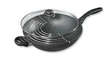  : Swiss Diamond 611321NL 12.5' ' Open Wok w/ Rack - No Lid