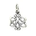 Pendant - Silver Irish Celtic Scroll Knot Pendant Charm