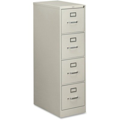 510 Series Four-Drawer, Full-Suspension File, Letter, 52h x25d, Light Gray
