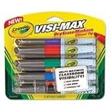UPC 071662098896 product image for Crayola Dry Erase Markers (8 Count), Visimax BL | upcitemdb.com