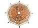 Victorian Heart Co- Peace Bronze Woven Fabric Tree Skirt
