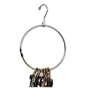 QUALITY CHROME BELT HOLDER RING - SPACE SAVING METAL COAT HANGER for hanging Belts and other accessories