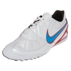 Nike5 Zoom T-7 CT Turf Shoes White/Blue Size 6.5