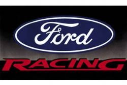 Ford Racing Black Background 3x5 Flag