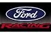 Ford Racing Black Background 3x5 Flag