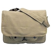 khaki Vintage Paratrooper Shoulder Bag