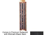 Wine Cellar Innovations Designer Series Collection Premium Redwood with Midnight Black Stain Curved Corner with Display 72x25x25-in.