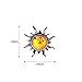 Honey Amber Sterling Silver Smal Sun Stud Earrings