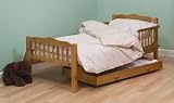 from Saplings Saplings Pine Junior / Toddler Bed Antique Finish with Foam Mattress
