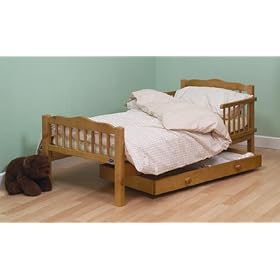 Saplings Pine Junior / Toddler Bed Antique Finish with Foam Mattress