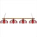 Wave 7 Ohio State University 4 Light Pool Table Light
