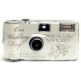 Personalized Lovebirds Wedding Camera - 12 Pack by 