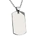 dogs17  - Engravable Stainless Steel Dog Tag with 22 Bead