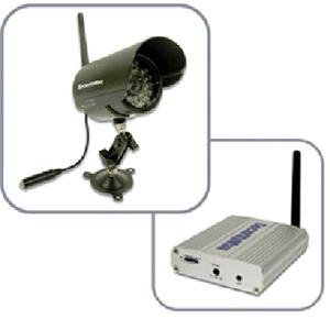 SecurityMan 2.4GH Wireless Outdoor Indoor Color Camera Kit with Night Vision Audio