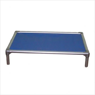Chew Proof Dog Bed - Aluminium Frame - Small - R.Blue - V.Weave