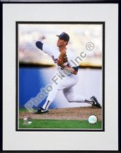 Texas Rangers Nolan Ryan 1991 Action Matted 8X10 Photo In Aluminum Frame