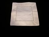 White 6x6 Hemstitch Cocktail Napkins 1 Dozen